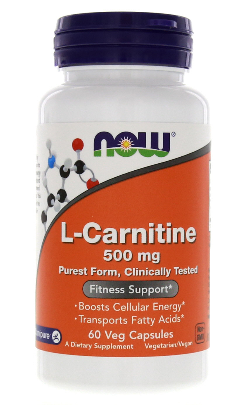 Л Карнитин Now L carnitine 500mg 60 капс