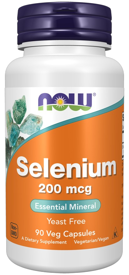 Селен NOW Selenium 200 mcg 90 Vcaps