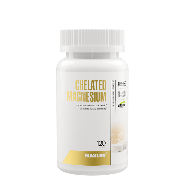 Магний Maxler Magnesium Chelated 120 tab