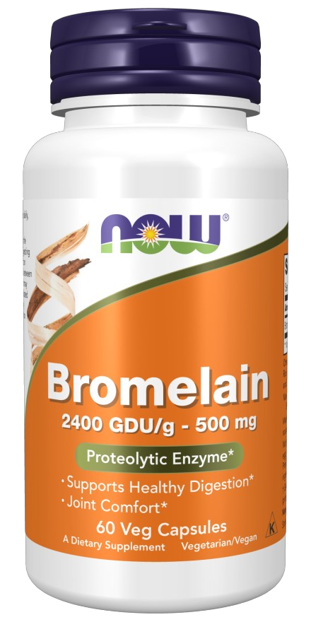 Бромелайн Now Bromelain 500 mg 60 капс