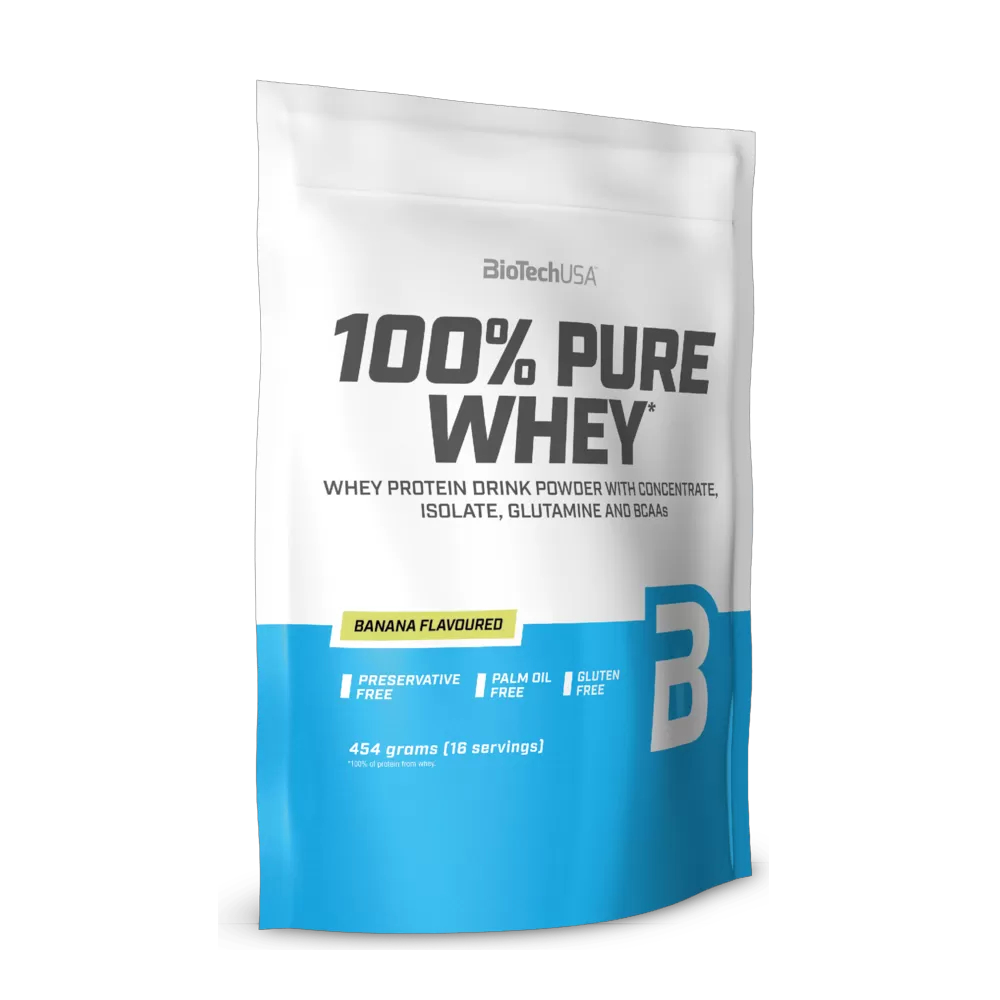 Сывороточный протеин BioTech 100% Pure Whey 454г