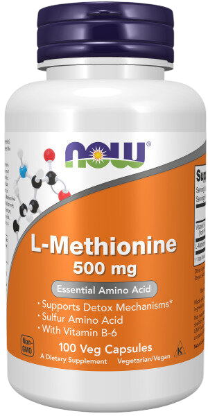 Метионин Now L-Methionine 500mg 100 капс