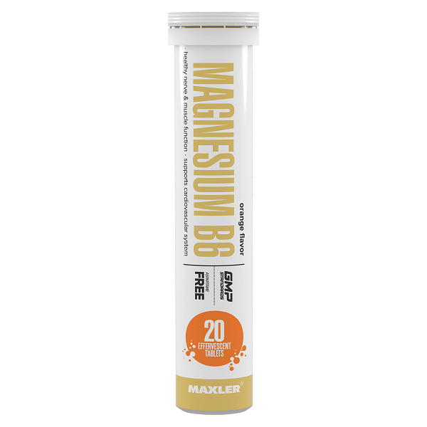 Магний Б6 Maxler Magnesium B6 (20 eff. tabl.) - Citrus