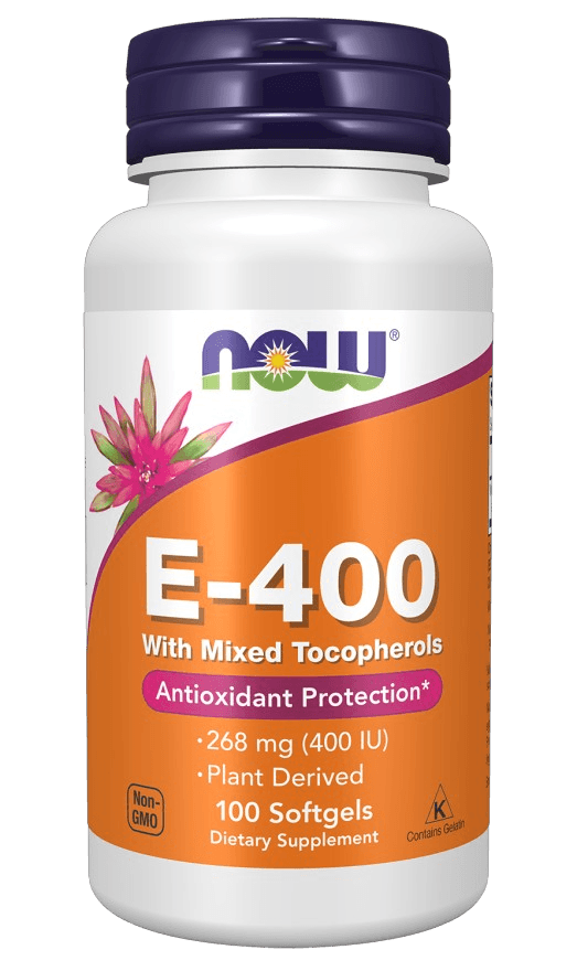 Витамин Е NOW E-400 DA 100 softgel