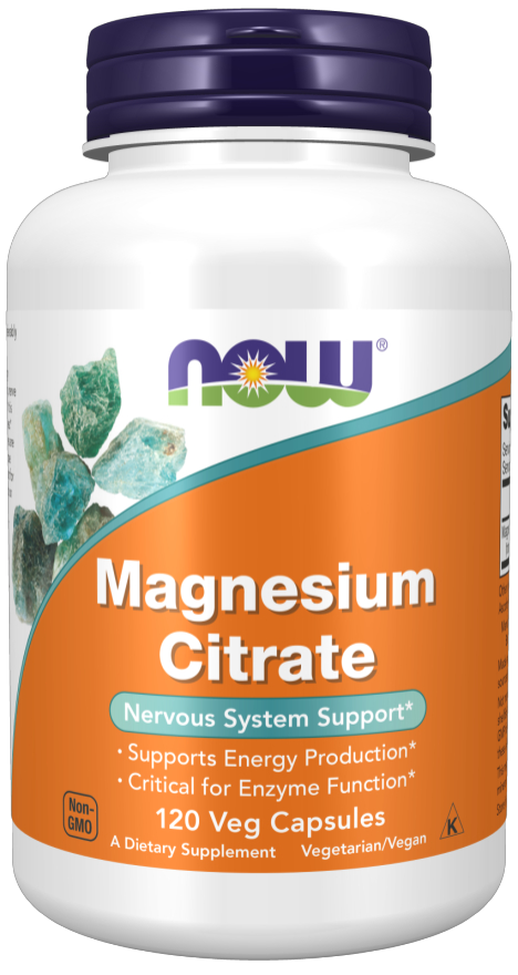 Магний Цитрат NOW Magnesium Citrate 400mg 120 Vcaps