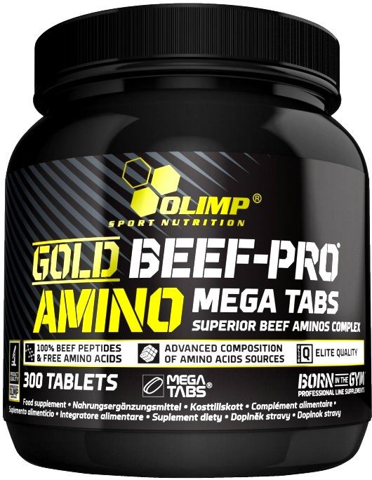 Амино Говяжьи Olimp Gold Beef Amino Mega Tabs 300 таб