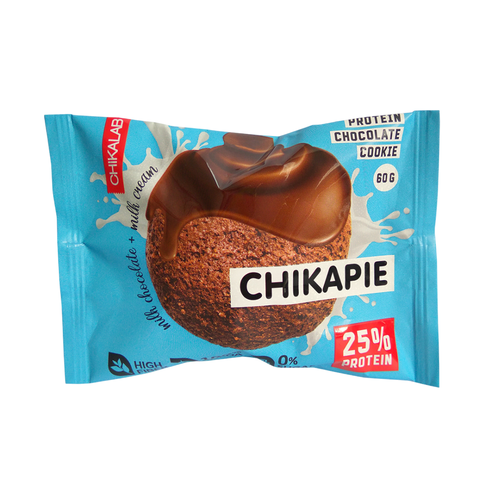 Протеиновое печенье в шоколаде с начинкой Chikalab 1шт  (60гр)