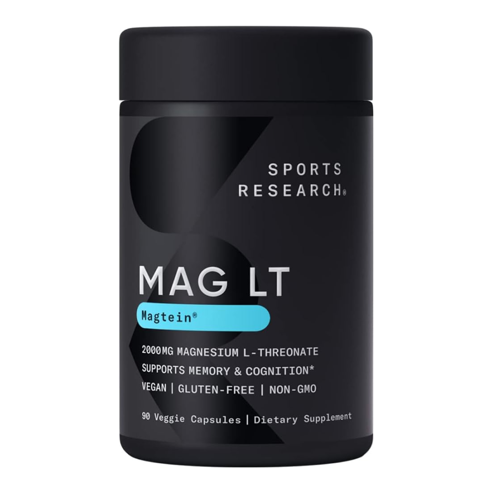 Магний Треонат Sports Research Magnesium L-Threonate 90 капс