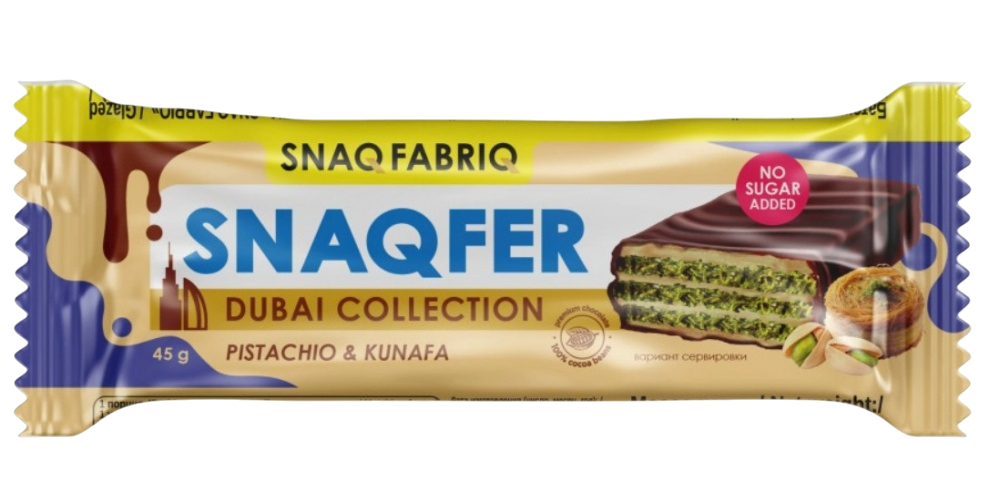 Батончик Вафельный Глаз. Snaq Fabriq 45г Дубай
