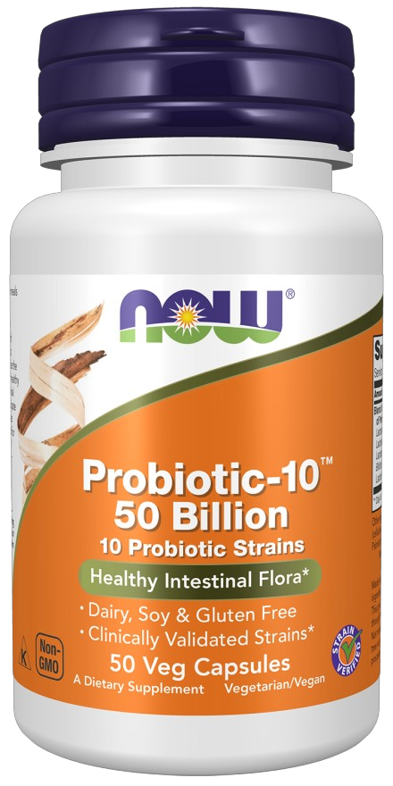 Пробиотик Now Probiotic-10 50 млрд 50 вег.капс