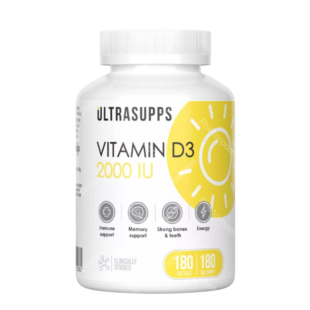 Витамин Д3 UltraSupps Vitamin D3 2000 180 капс