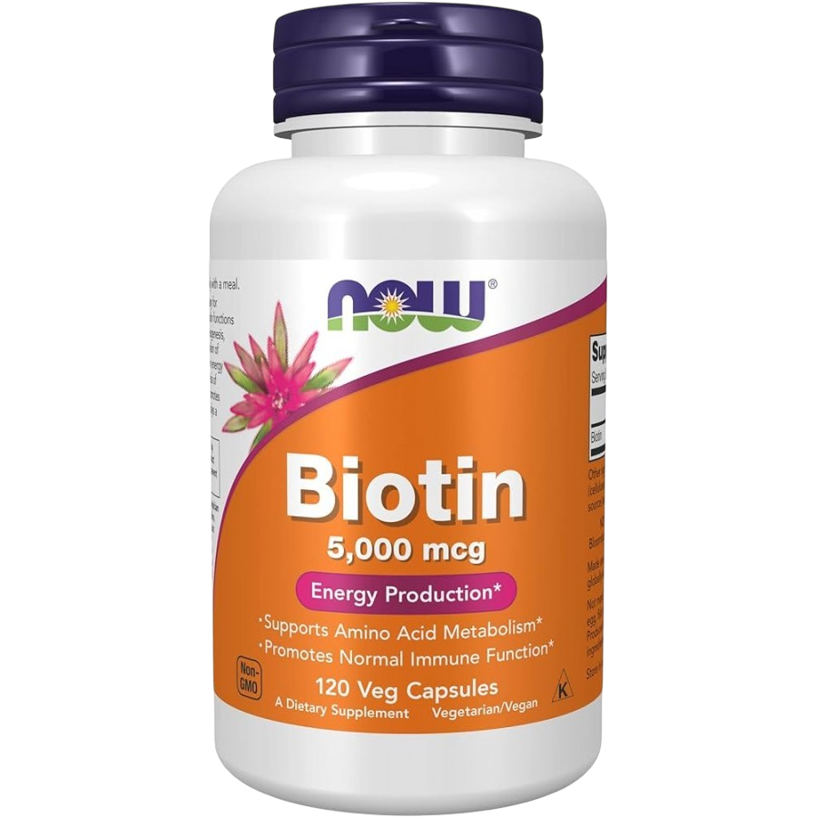Биотин NOW Biotin 5000mcg 120 caps