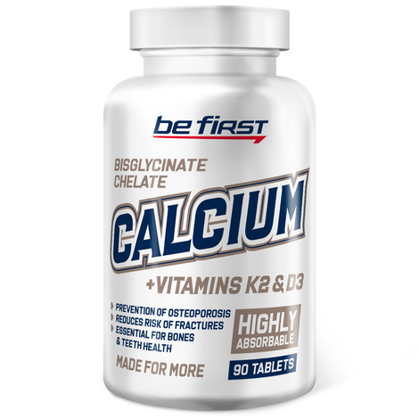 Кальций Be First Calcium Chelate+K2+D3 90 таб