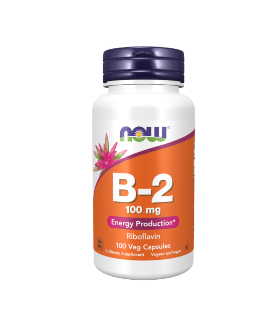 Витамин Б2 (Рибофлавин) NOW Vitamin B-2 100mg 100 капс