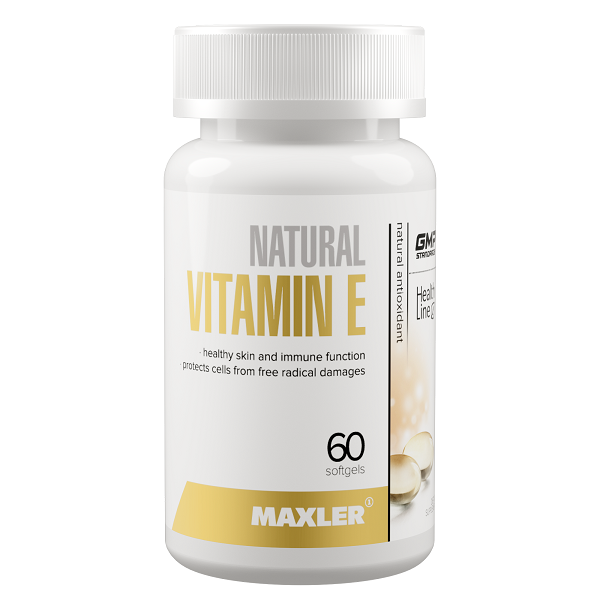 Витамин Е Maxler Vitamin E natural form 150mg 60 softge