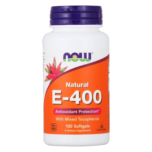 Витамин Е NOW E-400 DA 100 softgel