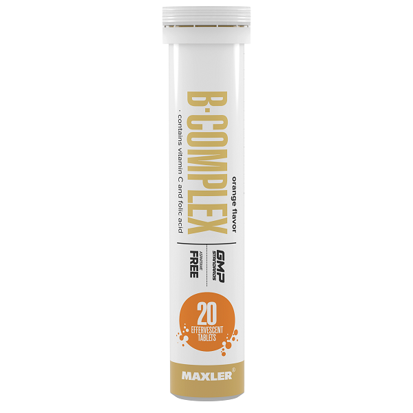 Б комплекс Maxler B-Complex tubes box (20 eff. tabl.) - Orange