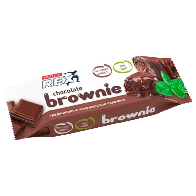 Proteinrex Пирожное протеиновое Brownie 1шт - 50 г