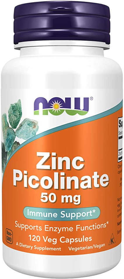 Цинк Now Zinc Picolinate 50mg 120 вег.капс