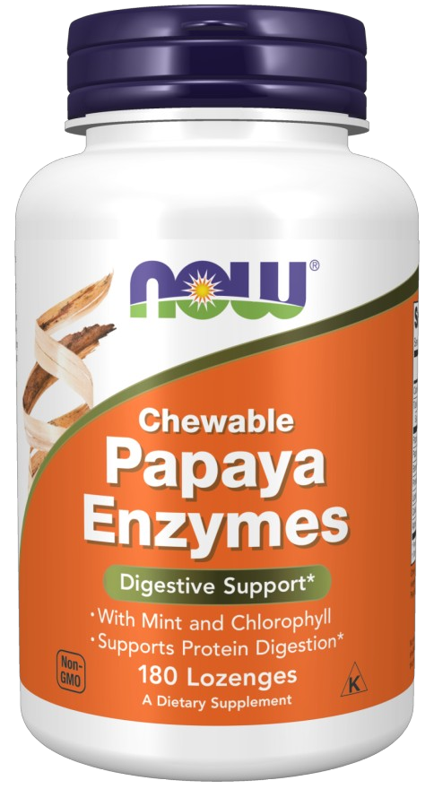 Папайя Энзим Now Papaya Enzyme 180 таб