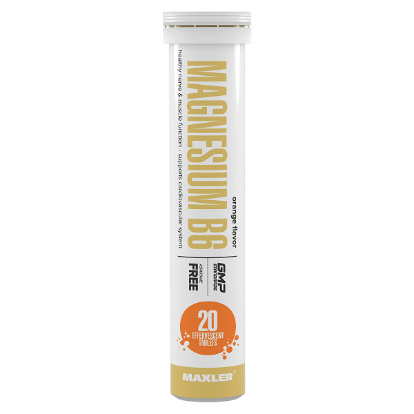 Магний Б6 Maxler Magnesium B6 (20 eff. tabl.) - Citrus