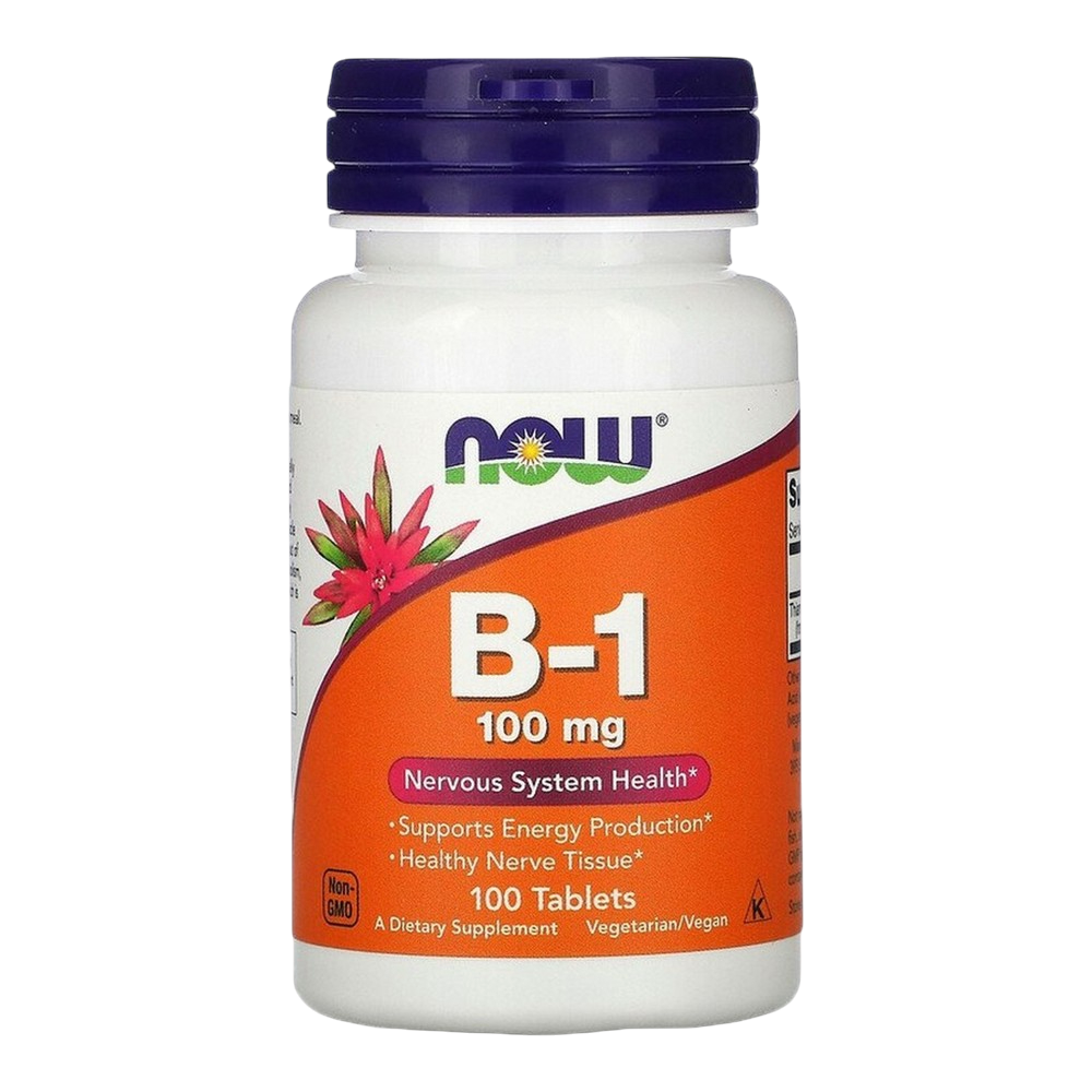 Витамин Б1 (Тиамин) NOW Vitamin B-1 100mg 100 таб