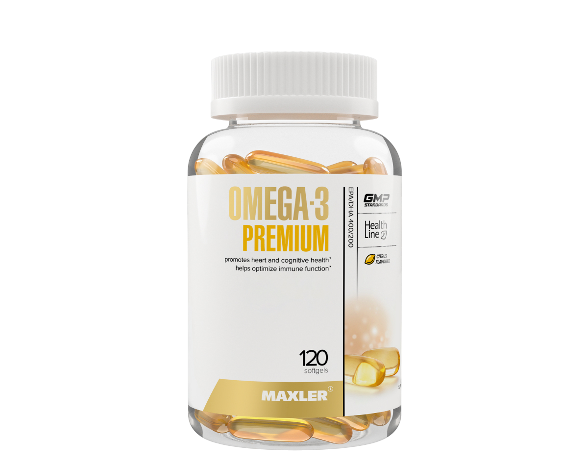 Омега 3 Maxler Omega 3 Premium EPA/DHA 400/200 120 капс