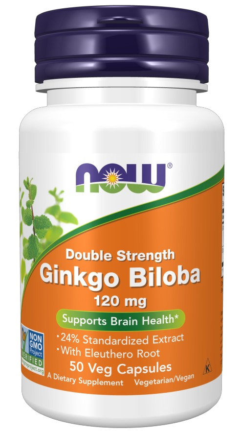Гинко Билоба NOW Ginkgo Biloba 120 mg 50 vcaps