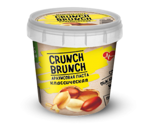 Crunch-Brunch Арахисовая паста 1000 г классическая