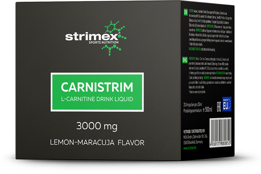 Л Карнитин Strimex Carnistrim Liquid 3000 мг (20х25 мл)