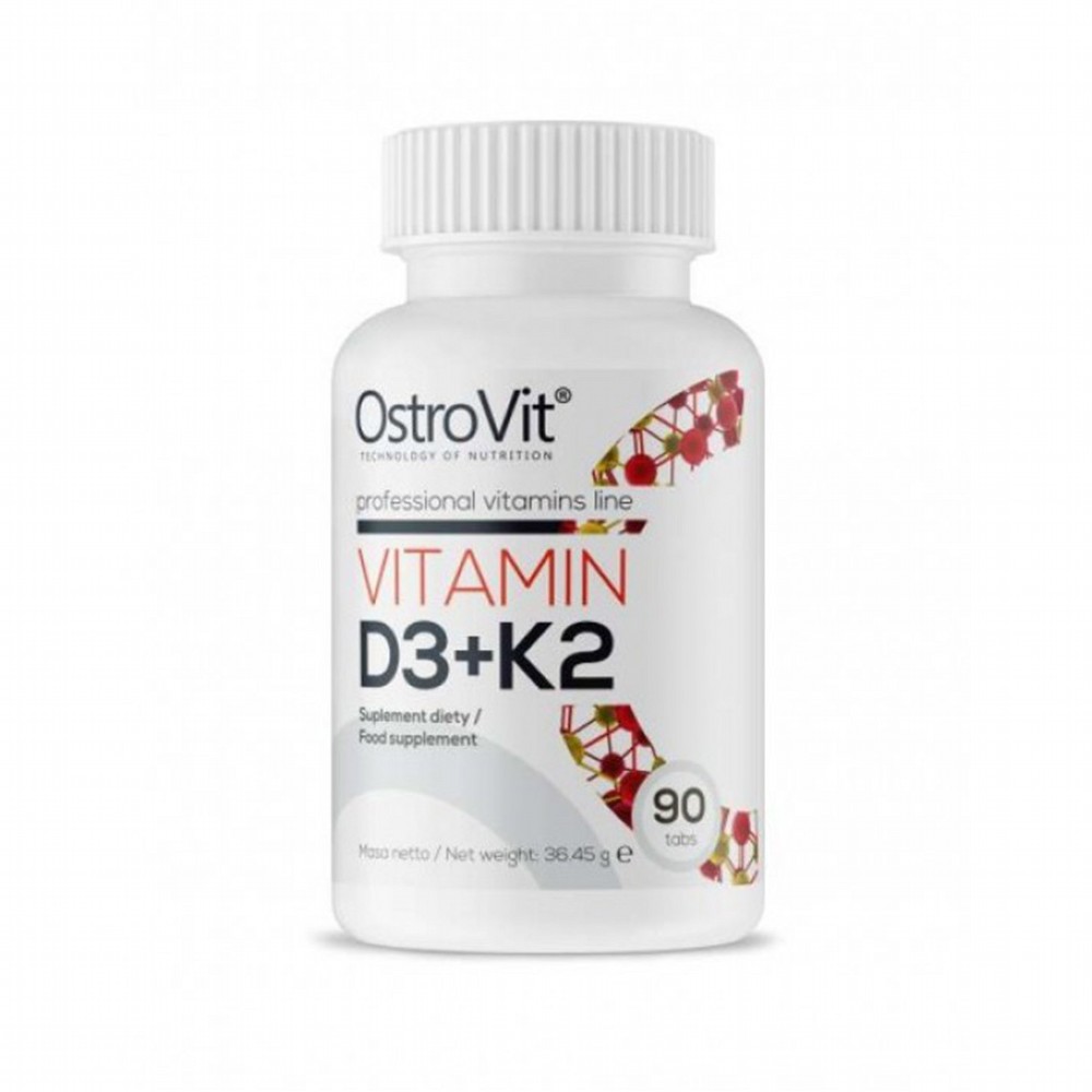 Витамин Д3 К2 OstroVit Vitamin D3 K2 90 таб