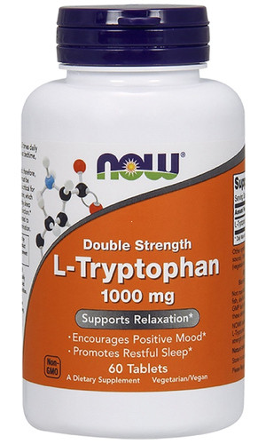 Триптофан Now L-Tryptophan 1000mg 60 капс