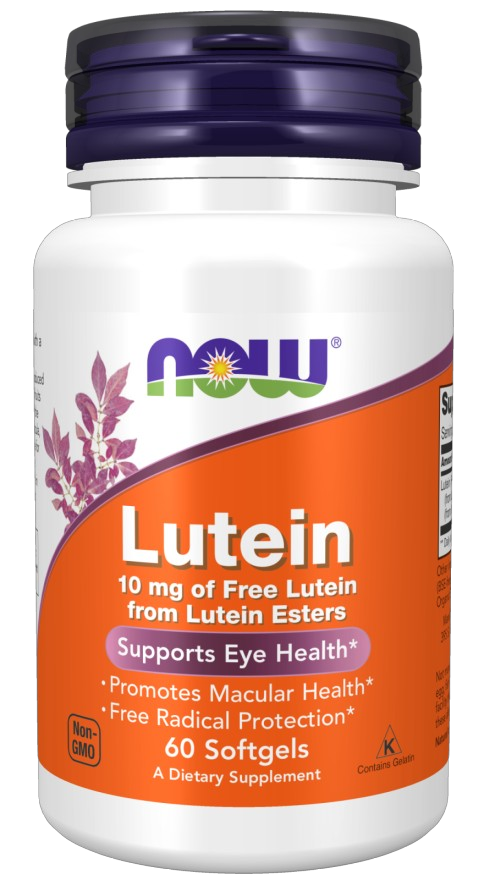 Лютеин Now Lutein 10mg 60 капс