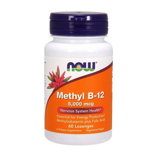 Витамин Б-12 Now Methyl B-12 5000mcg 60 loz
