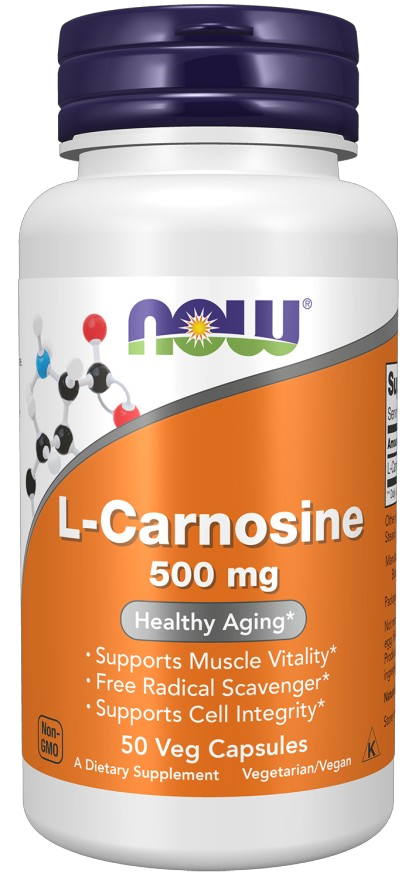 Карнозин Now Carnosine 500 mg 50 вег.капс